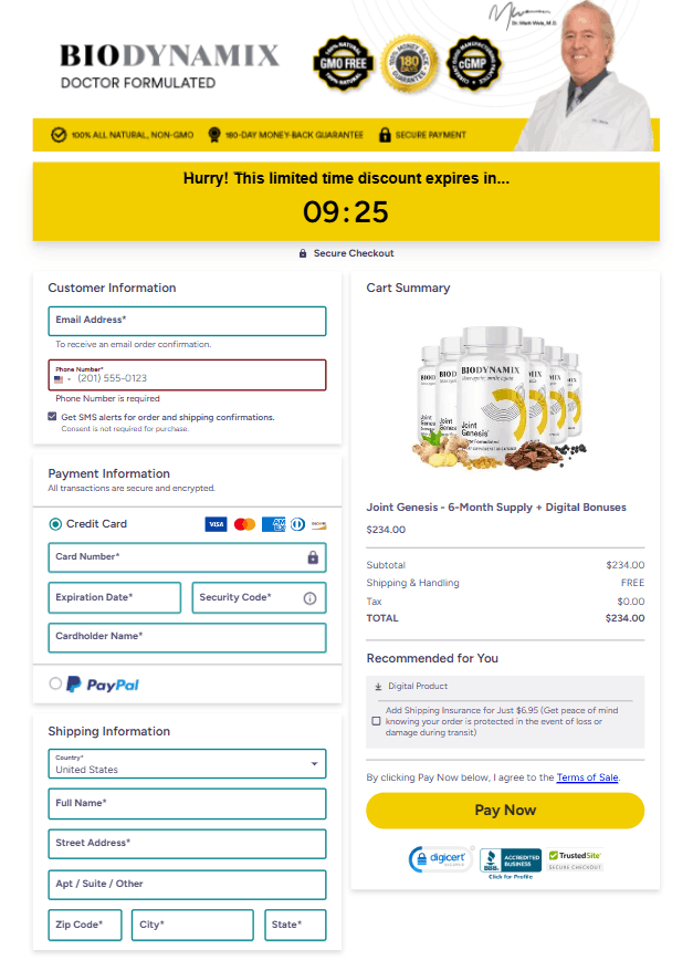 Joint genesis-order-page